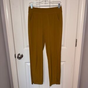 Athleta Mustard Color Brooklyn Mid-Rise Ankle Pant
